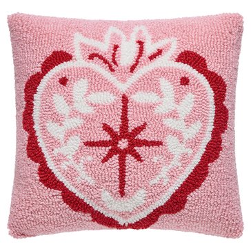 Peking Handicraft Strawberry Heart Hook Pillow