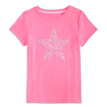 Liberty & Valor Toddler Girls' Metallic Star Tee