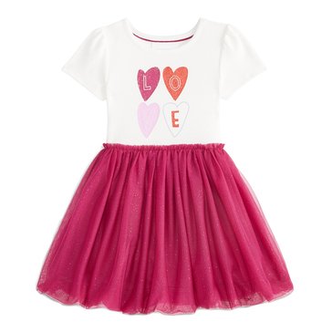 Liberty & Valor Toddler Girls' Love Tutu Bubble Dress