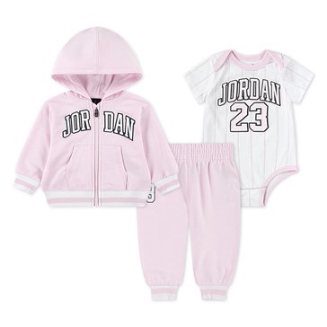Jordan Infant Girls' MJ 23 Jersey Full Zip Set