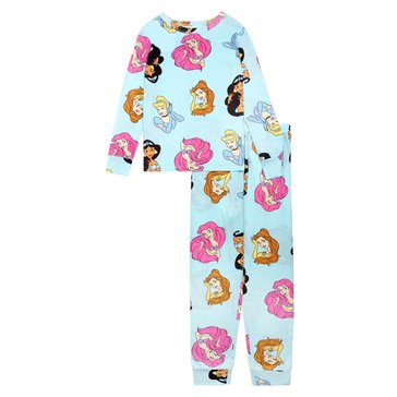 Disney Girls' Princesses Tights Pajama Set, 2-Piece