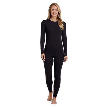 Cuddl Duds Women's Softwear With Stretch Long Sleeve Crew