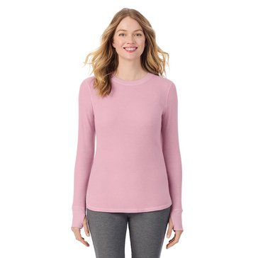 Cuddl Duds Women's Cozy Stretch Thermal Long Sleeve Crew