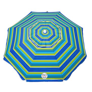Rio Beach 6-Inch Umbrella with Integrated Sand Anchor Half Mesh Carry Bag