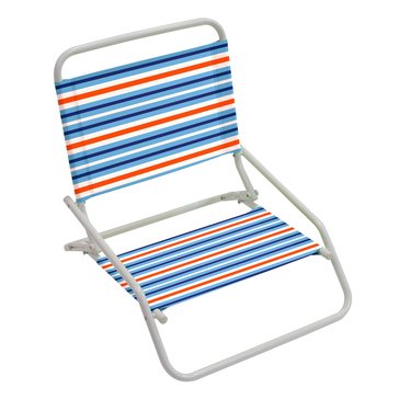Rio Beach 1-Position Striped Sand Chair