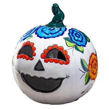 Talavera Day of the Dead Pumpkin