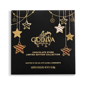 Godiva Holiday Stars Collection Gift Box, 9-Piece