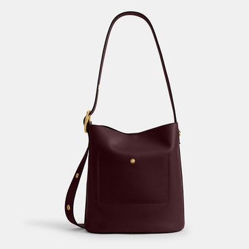 COACH Natural Grain Leather Bleeker Bucket Bag