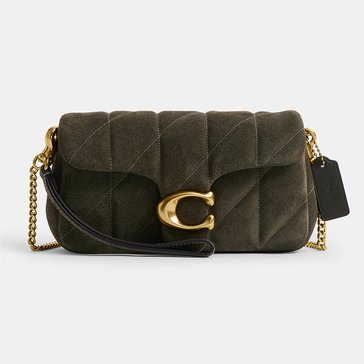 COACH Quilted Suede Tabby Chain Crossbody 19
