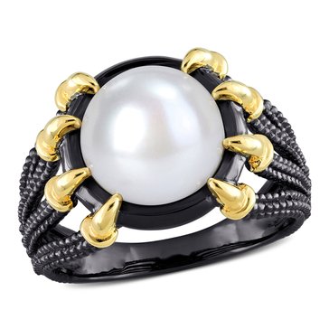 Sofia B. Men's 10.5-11mm Cultured Freshwater Pearl Multi-Shank Ring