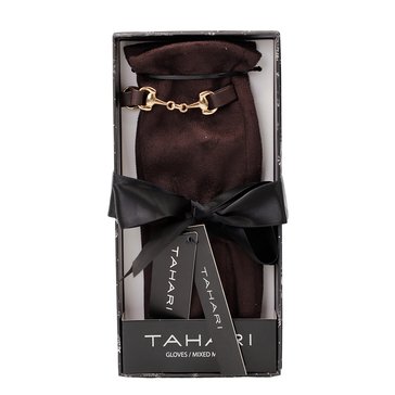 Tahari Boxed Mixed Media Faux Fur Glove