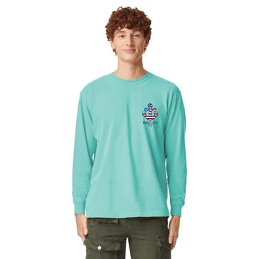 Navy Pride by Coastal Edge 10.13 Collection Anchor Long Sleeve Tee