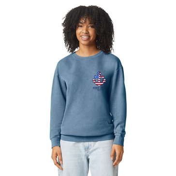 Navy Pride by Coastal Edge 10.13 Collection Anchor Fleece Crew