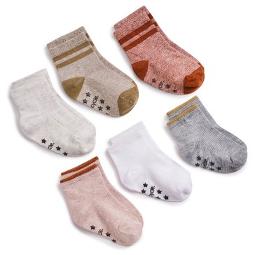 WeCycle Toddler Boys' Crew Socks, 6-Pack