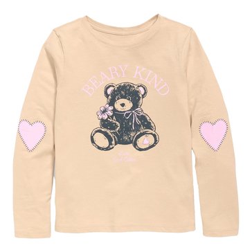 Old Navy Big Girls' Long Sleeve Teddy Bear Core Graphic Tee