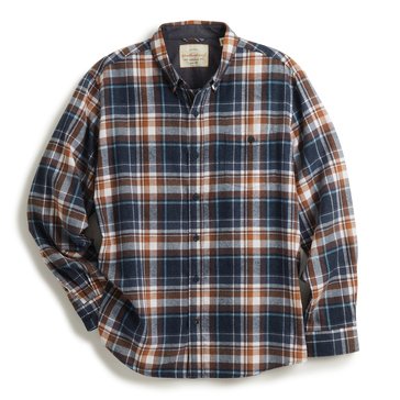 Weatherproof Men's Long Sleeve Brushed Flannel Shirt