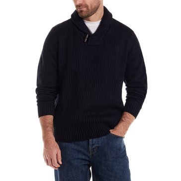 Weatherproof Men's Long Sleeve Stitch Fisherman Toggle Sweater