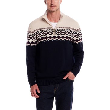 Weatherproof Men's Long Sleeve Quarter Zip Icelandic Sweater