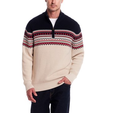 Weatherproof Men's Long Sleeve Quarter Zip Maine Sweater 