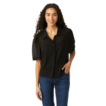 Yarn & Sea Women's Relaxed Button Up Top