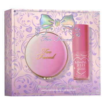Too Faced To Dream A Little Dream Blush Lip Gloss Set