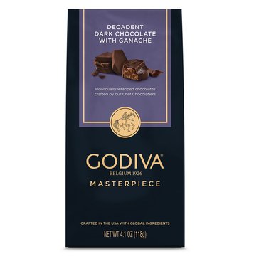 Godiva Masterpiece Dark Chocolate Ganache Bag, 4.10oz