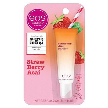 eos Strawberry Acai Secret Menu 24 Hour Moisture Super Balm Tube