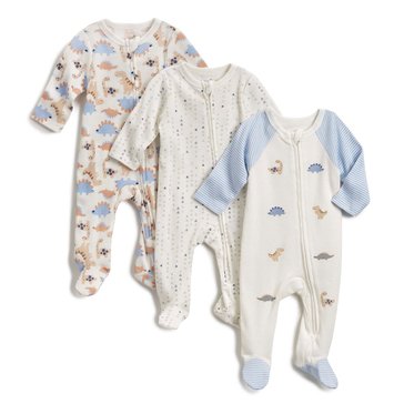 Wanderling Newborn Boys' Coverall Set, 3-Pack