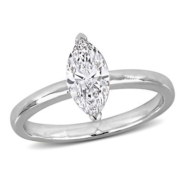 Created Forever 1 cttw Lab Grown Diamond Marquise Cut Solitaire Ring