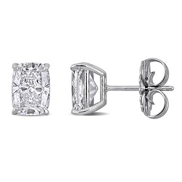 Created Forever 2 1/10 cttw Lab Grown Diamond Cushion Cut Stud Earrings