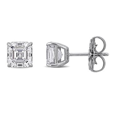 Created Forever 2 cttw Lab Grown Diamond Emerald Cut Stud Earrings