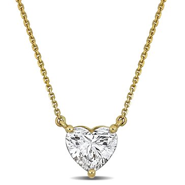 Created Forever 2 cttw Lab Grown Diamond Heart Solitaire Pendant