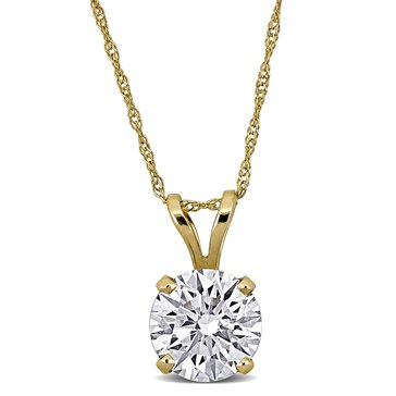 Created Forever 2 cttw Lab Grown Diamond Solitaire Pendant