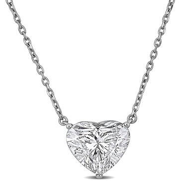 Created Forever 3 1/10 cttw Lab Grown Diamond Heart Solitaire Pendant