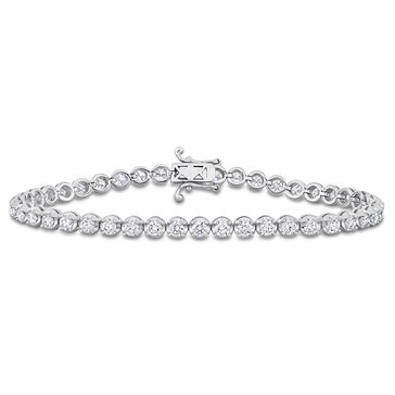 Created Forever 3 3/4 cttw Lab Grown Diamond Tennis Bracelet
