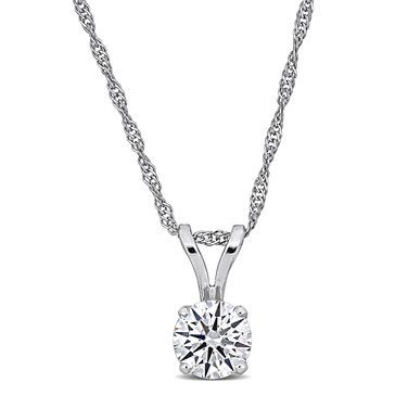 Created Forever 3/4 cttw Lab Grown Diamond Solitaire Pendant