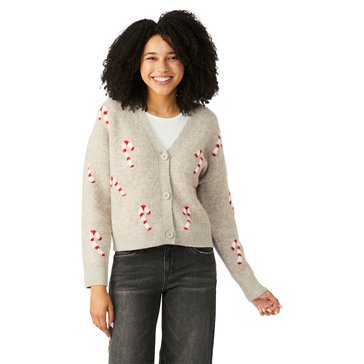 No Comment Women's Crew Neck Candy Cane Sweater
