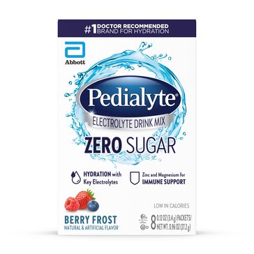 Pedialyte Zero Sugar Powder - Berry Frost 8ct