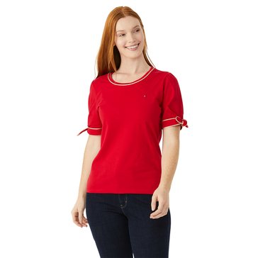 Tommy Hilfiger Women's Tommy Logo Knit Tee