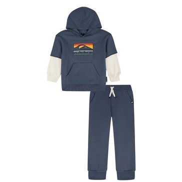 Quiksilver Toddler Boys' Twofer Hoodie and Jogger Set