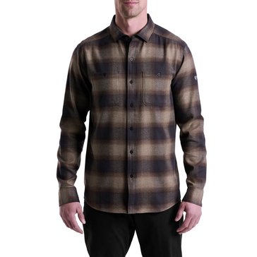 Kuhl Men's Law Heavyweight Buffalo Plaid Flannel Long Sleeve Shirt