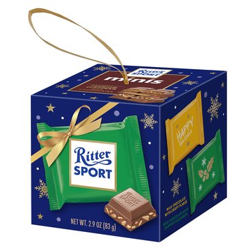 Ritter Sport Minis Holiday Ornament, 2.9oz