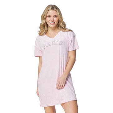 Paris Hilton Women's Embossed Velour Nightshirt