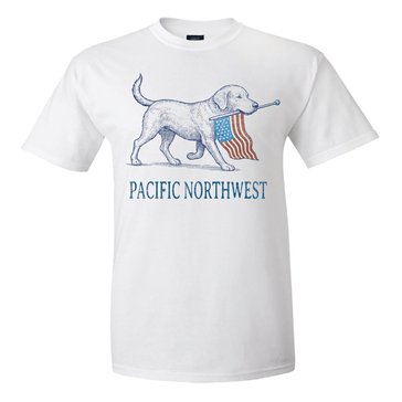The Game Adult Pacific Northwest The Dog Collection USA Flag Shirt
