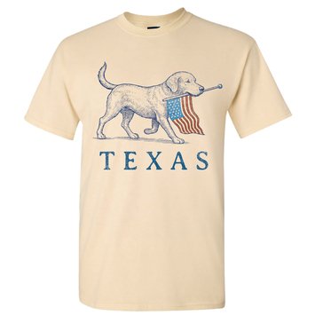 The Game Adult Texas The Dog Collection USA Flag Shirt