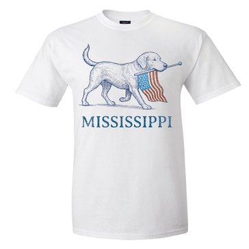 The Game Adult Mississippi The Dog Collection USA Flag Shirt