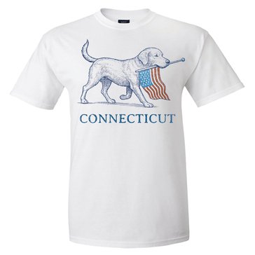 The Game Adult Connecticut The Dog Collection USA Flag Shirt