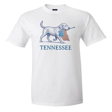 The Game Adult Tennessee The Dog Collection USA Flag Shirt