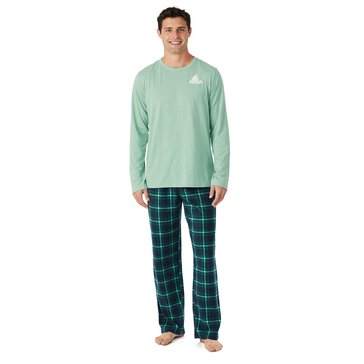 Eight Bells Men's Graphic Crew Neck Pajama Set