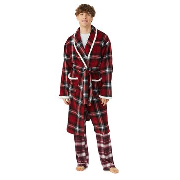 Eight Bells Men's Plaid Robe